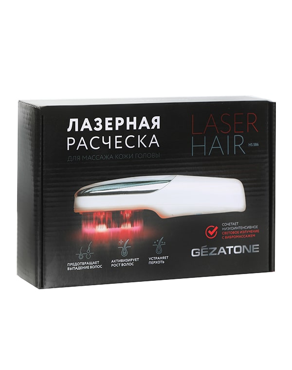 Прибор для массажа кожи головы Laser Hair HS586, Gezatone 4