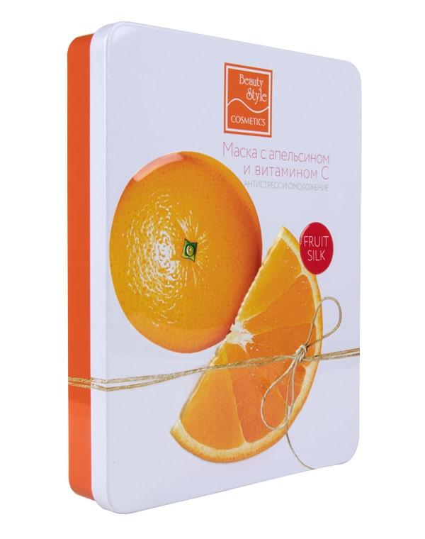 Тканевая маска с апельсином и витамином С "Антистресс и омоложение", Beauty Style, 7 шт 3