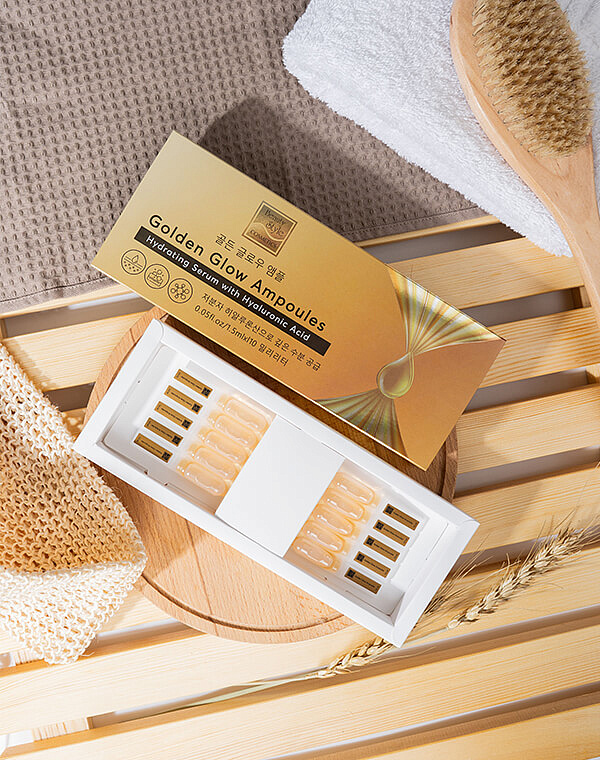 Увлажняющая сыворотка с гиалуроновой кислотой «Golden Glow Ampoules», Beauty Style, 1,5 мл*10 шт. 2