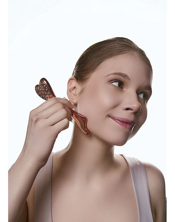 Гуаша массажер для лица и шеи “Gua Sha Multi - Pearls AMG342 ”,  CHEEKY GEMMY Gezatone 8