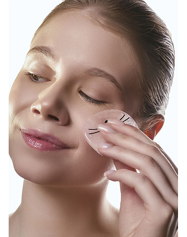 Скребок Гуаша и роллер, набор "Gua Sha Rose Beauty Set AMG341" CHEEKY GEMMY Gezatone 10