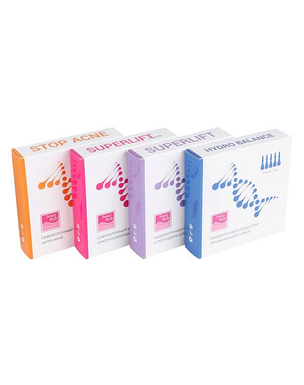 Сыворотка для мезороллера увлажняющая 24 часа "Hydro Balance" Beauty Style, 3 мл*5 шт 5