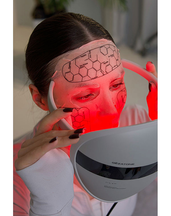 Тканевая маска для светотерапии лица Photon Age Firming, 5 х 30 мл Gezatone 6