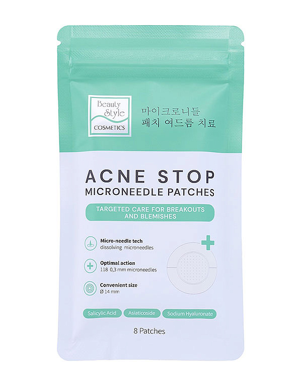 Патчи от прыщей и акне с микроиглами, Beauty Style, 8 шт. 1