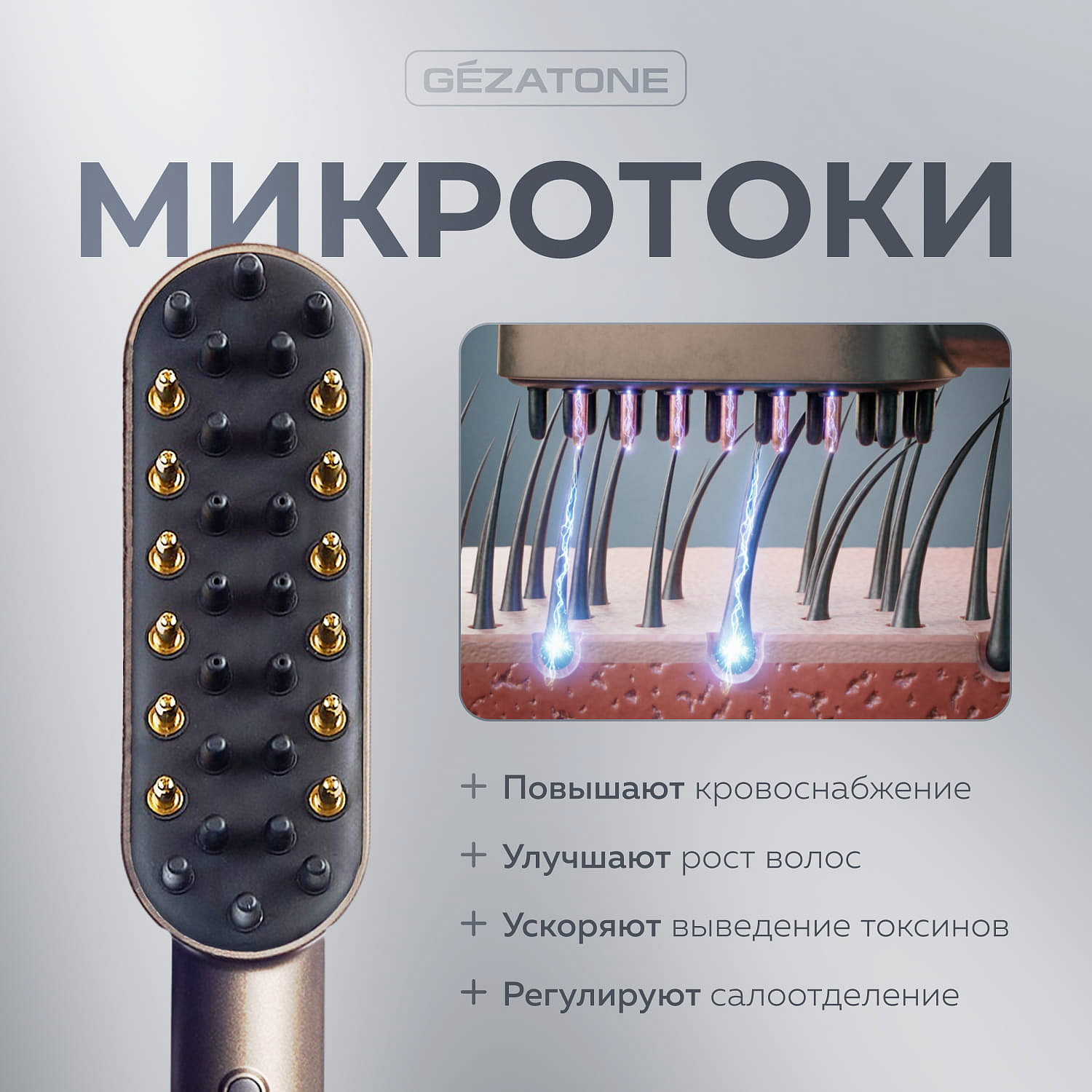 Лазерная расческа от выпадения волос Hair Clinic Expert HS589, Gezatone 14