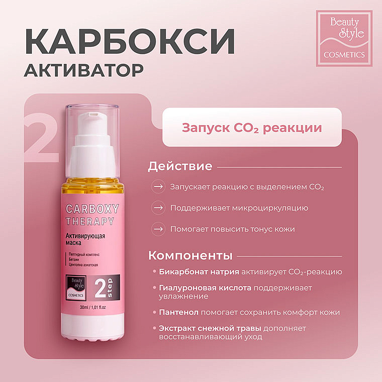 Карбокситерапия набор   антивозрастной "Carboxyl Therapy - Anti Aging" 3 х 30 мл Beauty   Style 8