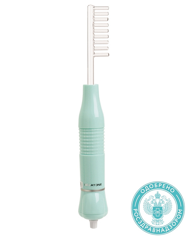 Аппарат дарсонваль с 5 насадками для ухода за волосами BP-7000 (Biolift4 203), бирюзовый, Gezatone 1