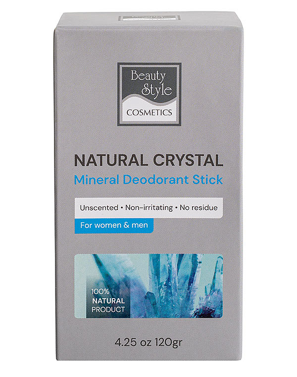 Дезодорант кристалл натуральный без запаха для женщин и мужчин, 120 г Beauty Style 3