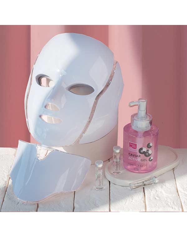 Светодиодная маска для омоложения кожи лица m1090, Gezatone 7