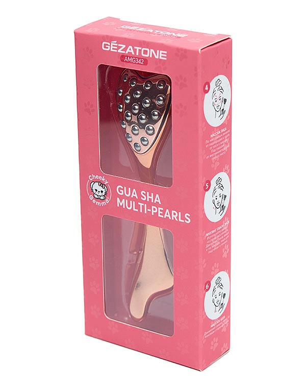 Гуаша массажер для лица и шеи “Gua Sha Multi - Pearls AMG342 ”,  CHEEKY GEMMY Gezatone 2