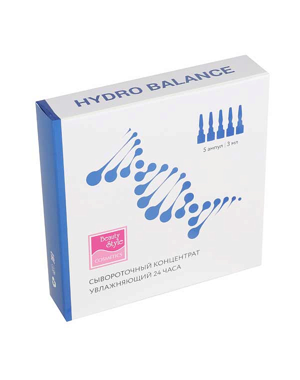 Сыворотка для мезороллера увлажняющая 24 часа "Hydro Balance" Beauty Style, 3 мл*5 шт 4