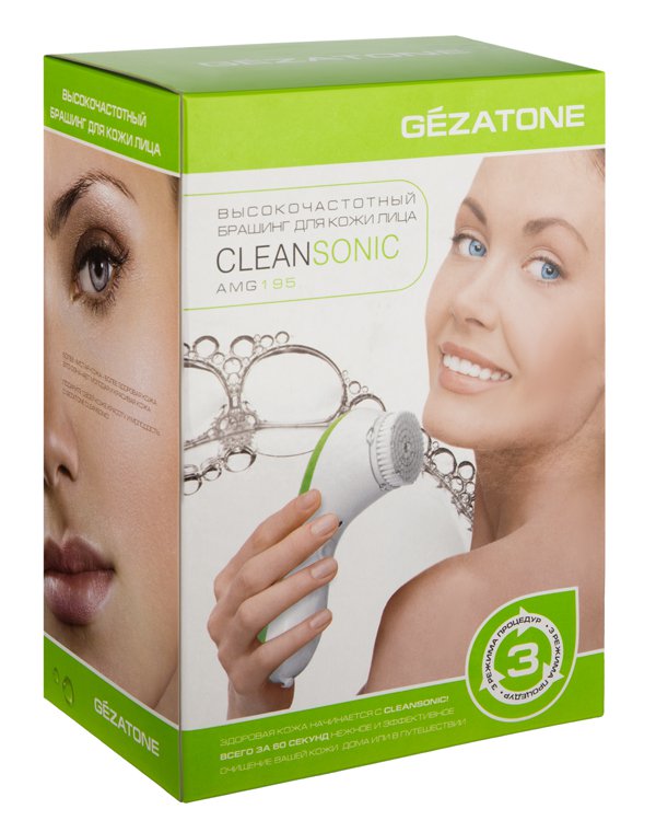 Аппарат для очищения лица Sonicleanse, Gezatone 4
