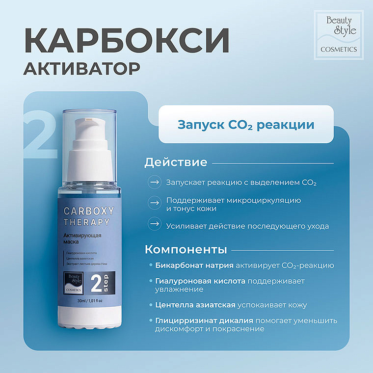 Карбокситерапия   набор для жирной кожи "Carboxy Therapy- OILY SKIN KIT" 3 х 30 мл   Beauty Style 8