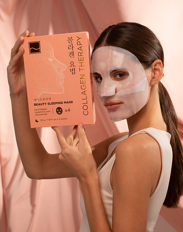 Ночная маска для лица с био-коллагеном BioCollagen Night Glow, Beauty Style 4