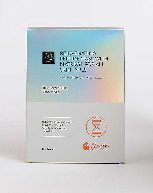 Шелковая омолаживающая пептидная маска с комплексом Ювинити и матриксилом «Омоложение», Beauty Style, 10 шт х 30 мл 5