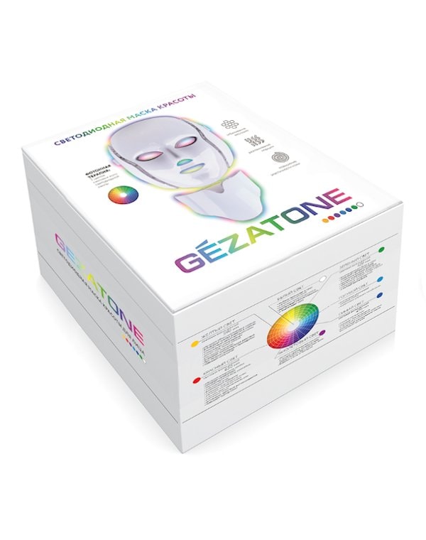 Светодиодная маска для омоложения кожи лица m1090, Gezatone 6