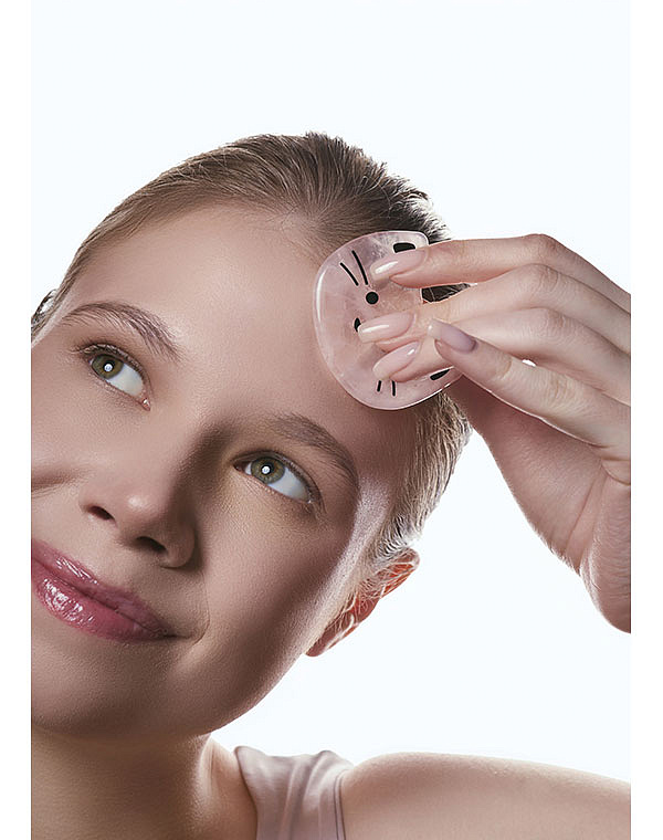 Скребок Гуаша и роллер, набор "Gua Sha Rose Beauty Set AMG341" CHEEKY GEMMY Gezatone 11